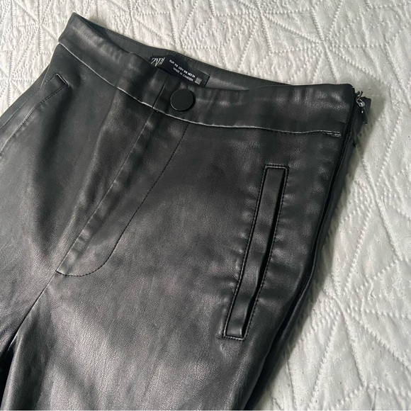 Zara Skinny Leather Pants - Picture 2 of 11